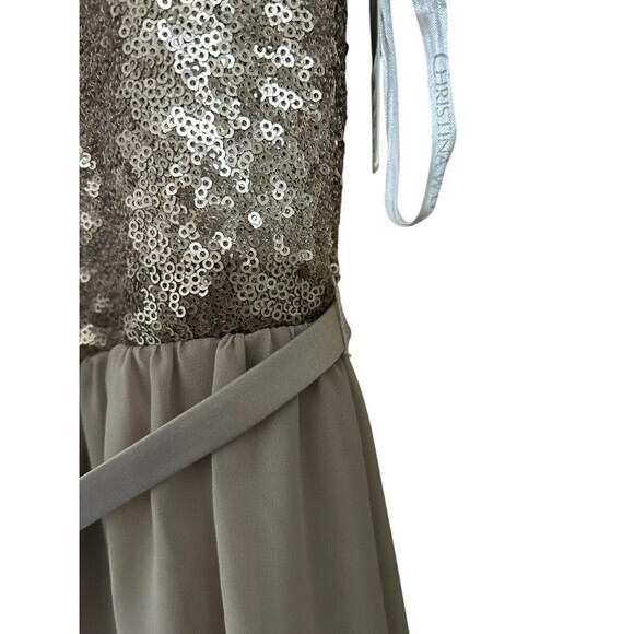 Christina Wu Size 12  Taupe Formal‎ Mother Of Bride Groom Dress NWT Smal… - Picture 9 of 10